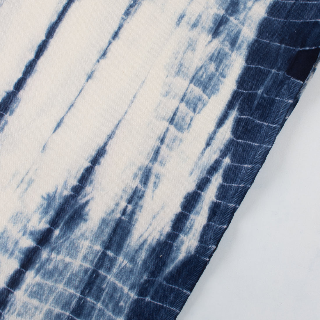 Blue Hand Dyed Canvas Cotton Running Fabric Cloth