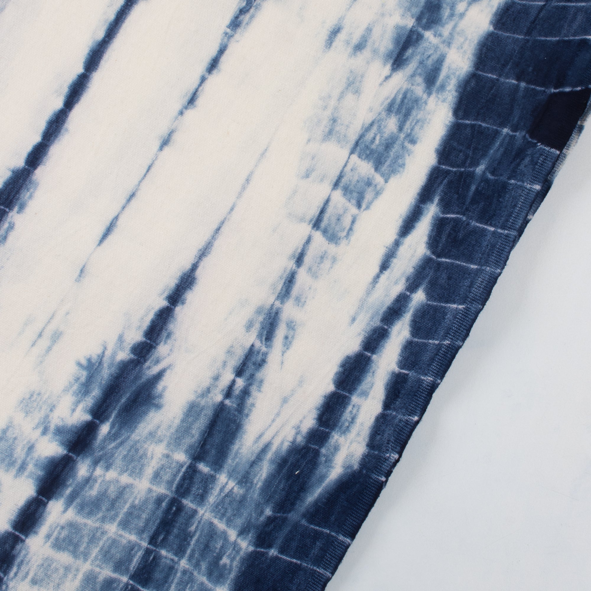 Blue Hand Dyed Canvas Cotton Running Fabric Cloth