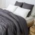 Grey-Crafted Cotton Bed Quilts & Duvets With Pillow Shams