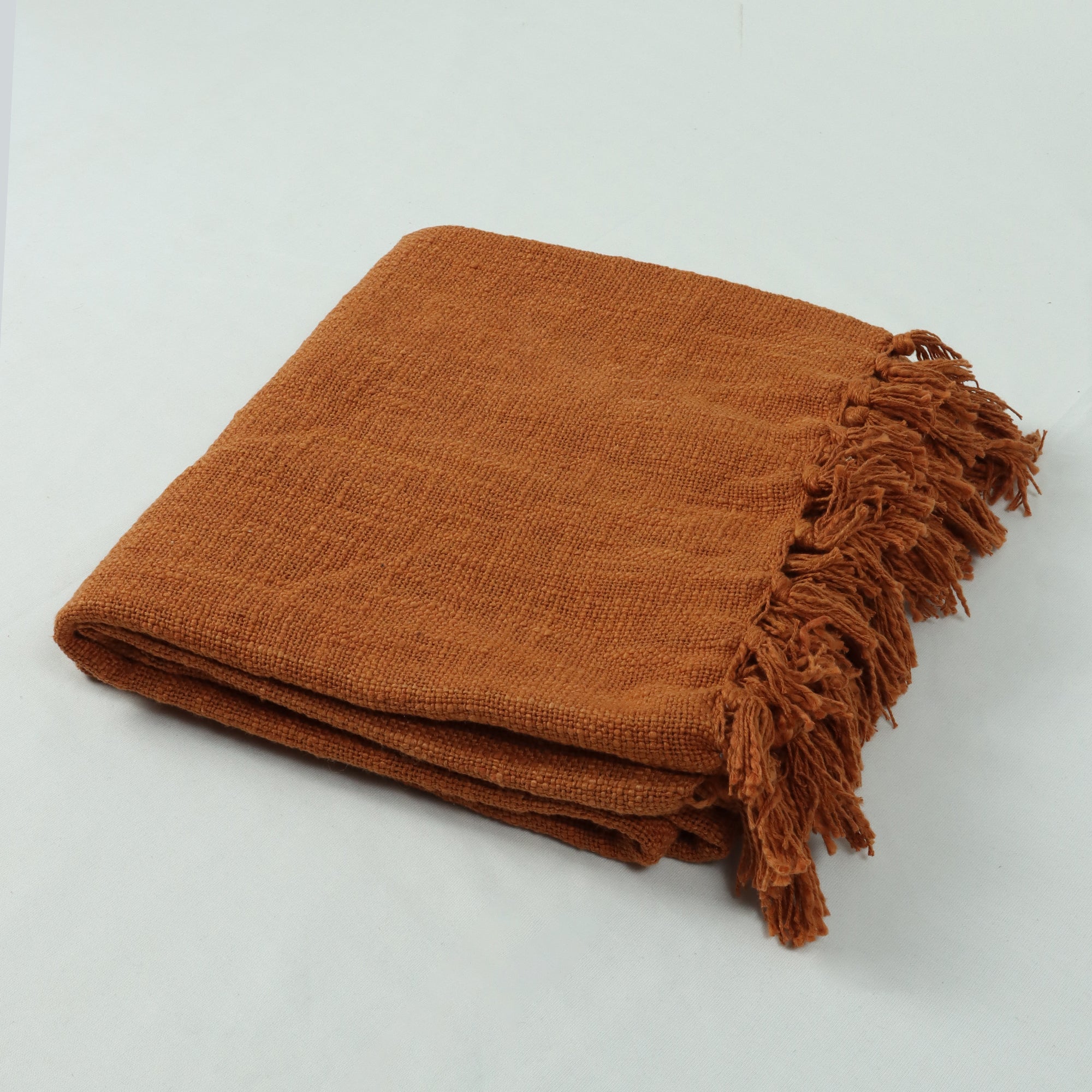 Latest Design Brown Solid Softest Throw Blanket Online