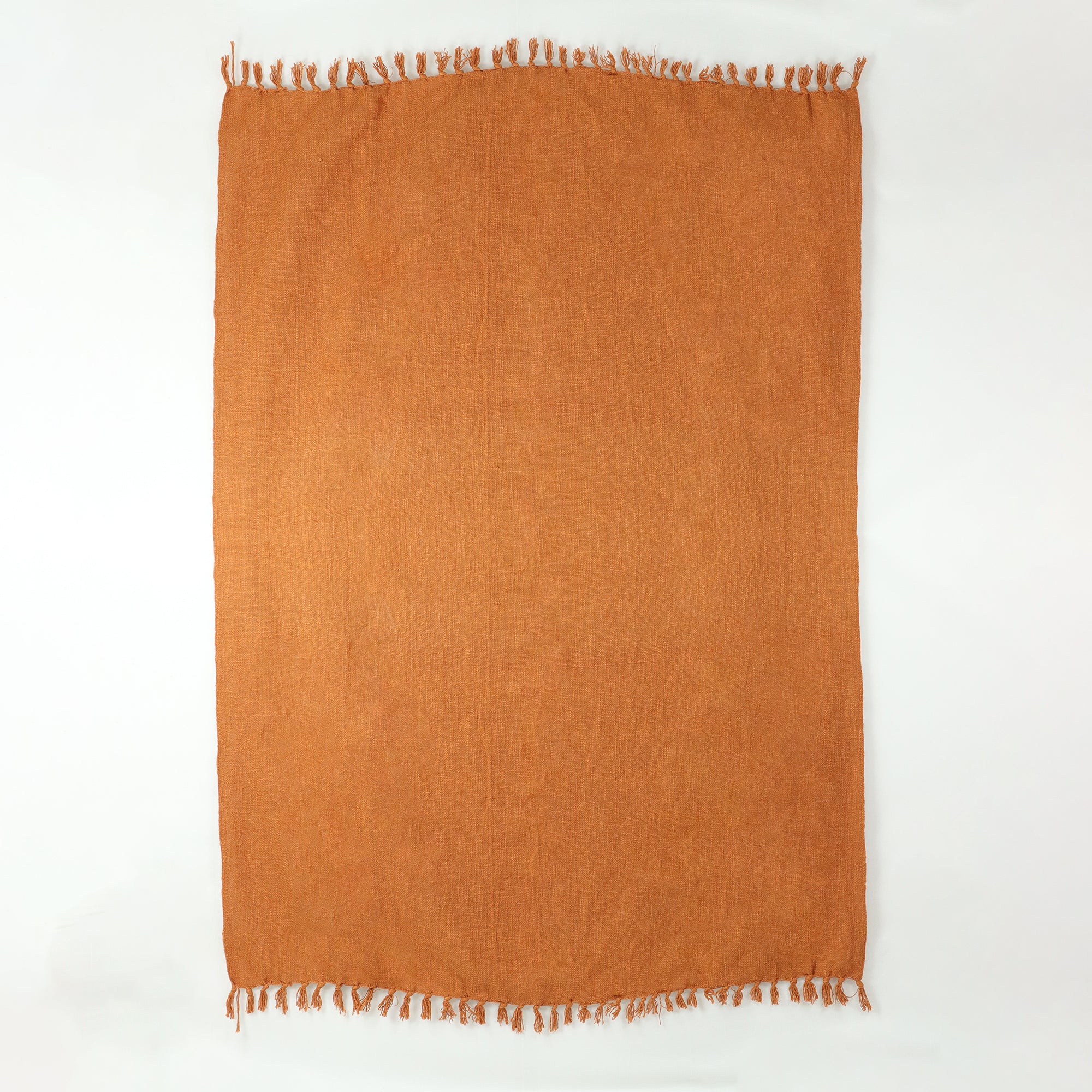 Brown Solid Soft Cotton Home Decorative Throw hand loom blanket