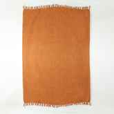 Latest Design Brown Solid Softest Throw Blanket Online