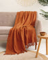 Latest Design Brown Solid Softest Throw Blanket