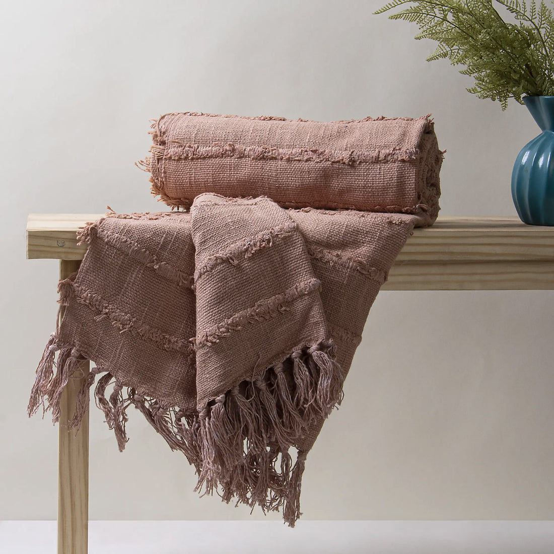 New Pink Soft Cotton Designer Throw Blankets