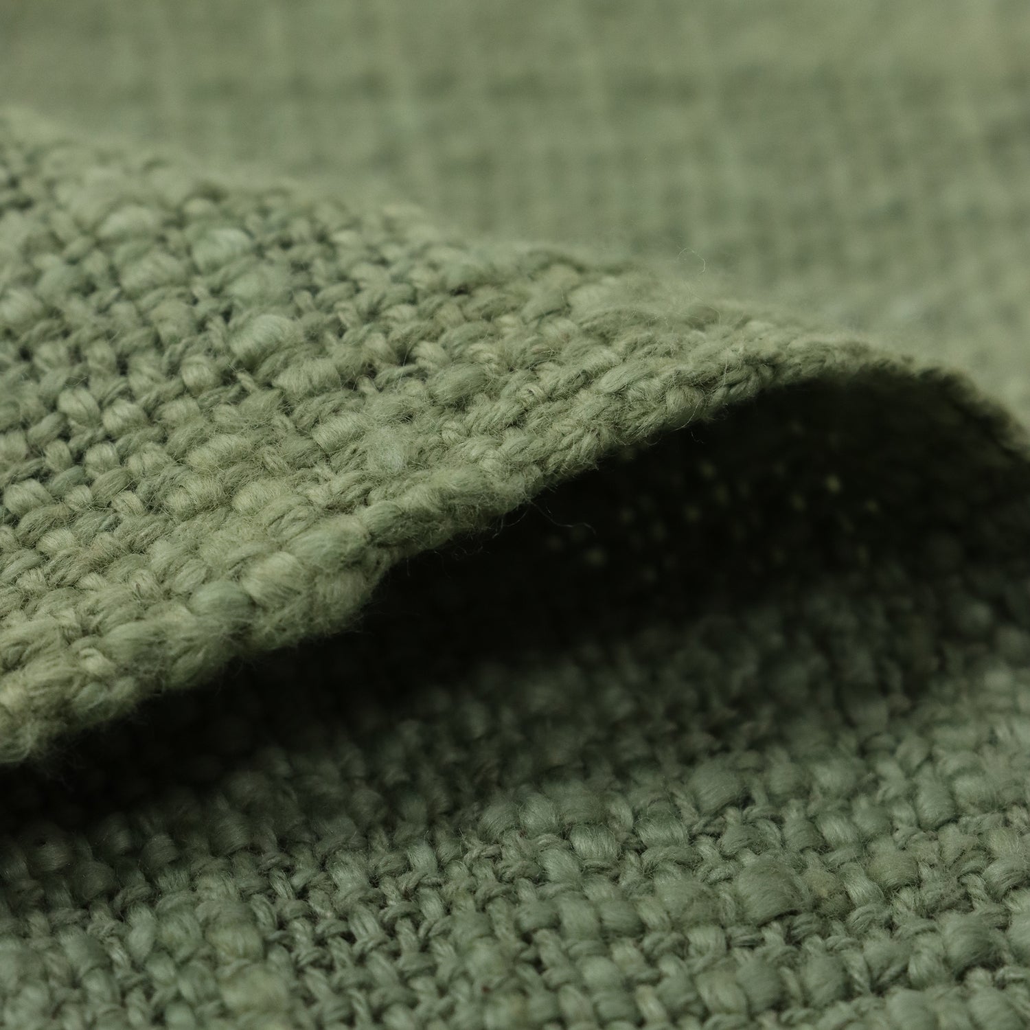 Indian Solid Green Handcrafted Pure Cotton Throw Blanket for Travelling
