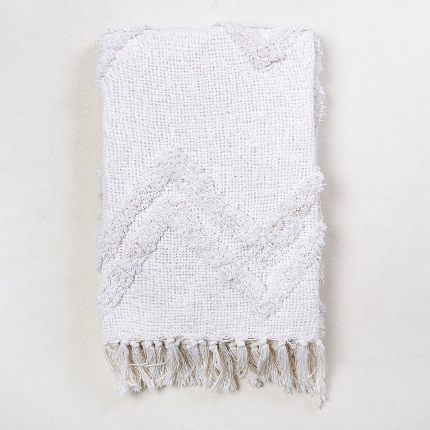 Organic Cotton White Solid Throw Blankets