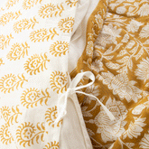 Royal Yellow Soft Cotton Duvet Cover With Shams