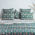 Cotton Floral Green Duvet Cover & Pillow Cover