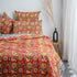 Multicolor Floral Cotton Blanket Cover & Pillow Cover