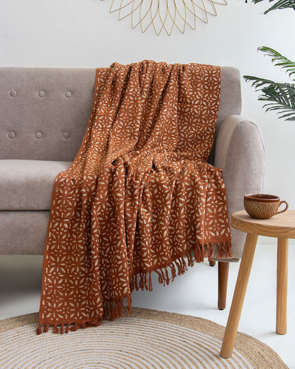 Floral Throw Blanket For Home Decor