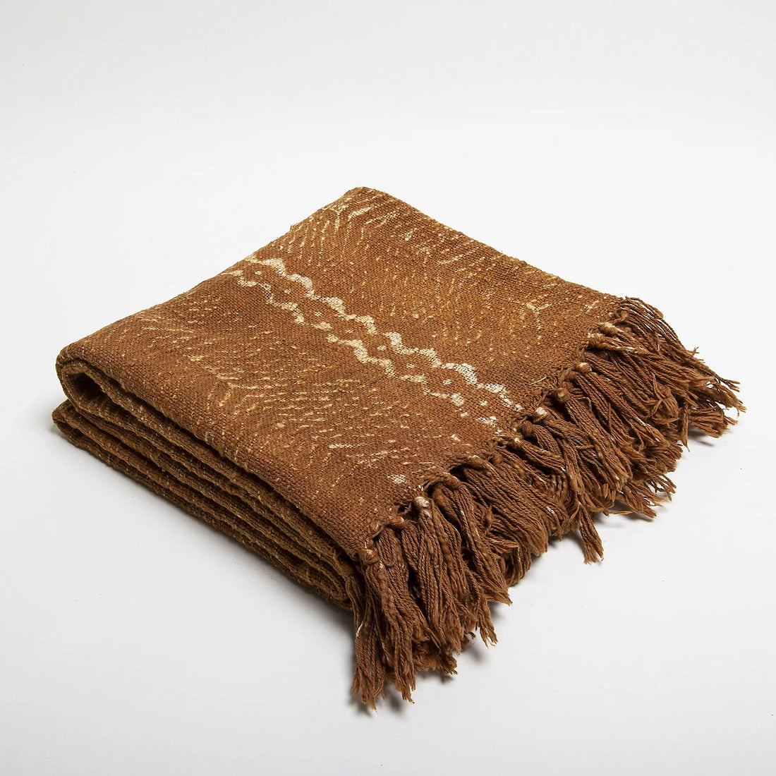 Throw Blankets Handmade Brown Color Pure Cotton Online