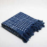 Handmade Blue Color Pure Cotton Blanket Throws Online