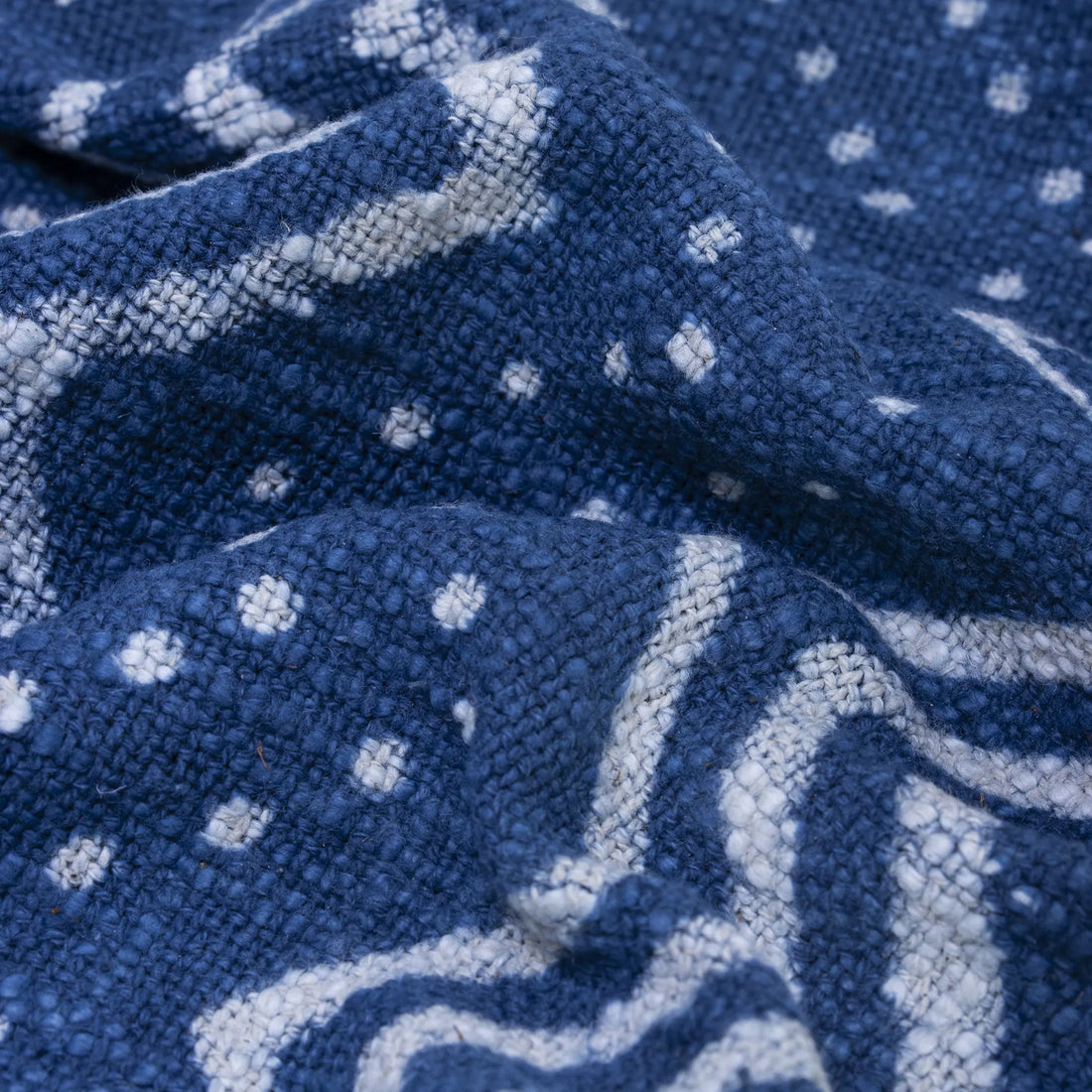 Blue Handmade Cotton Throw Blanket Online