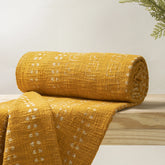 Latest Mustard Yellow Throw Blanket For Decor Couch Online