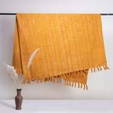 Latest Mustard Yellow Throw Blanket For Decor Couch Online