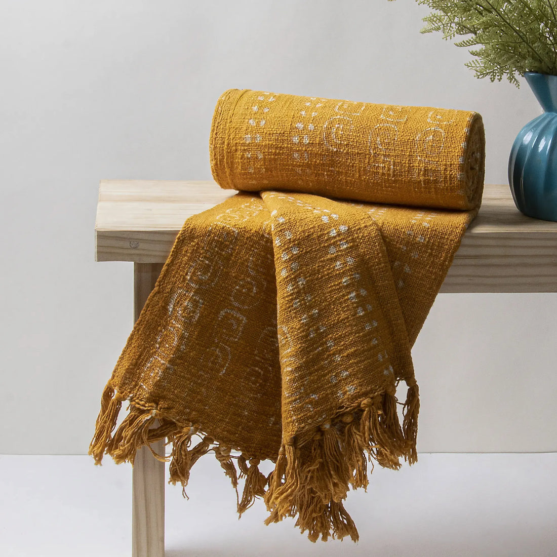 Latest Mustard Yellow Throw Blanket For Decor Couch Online