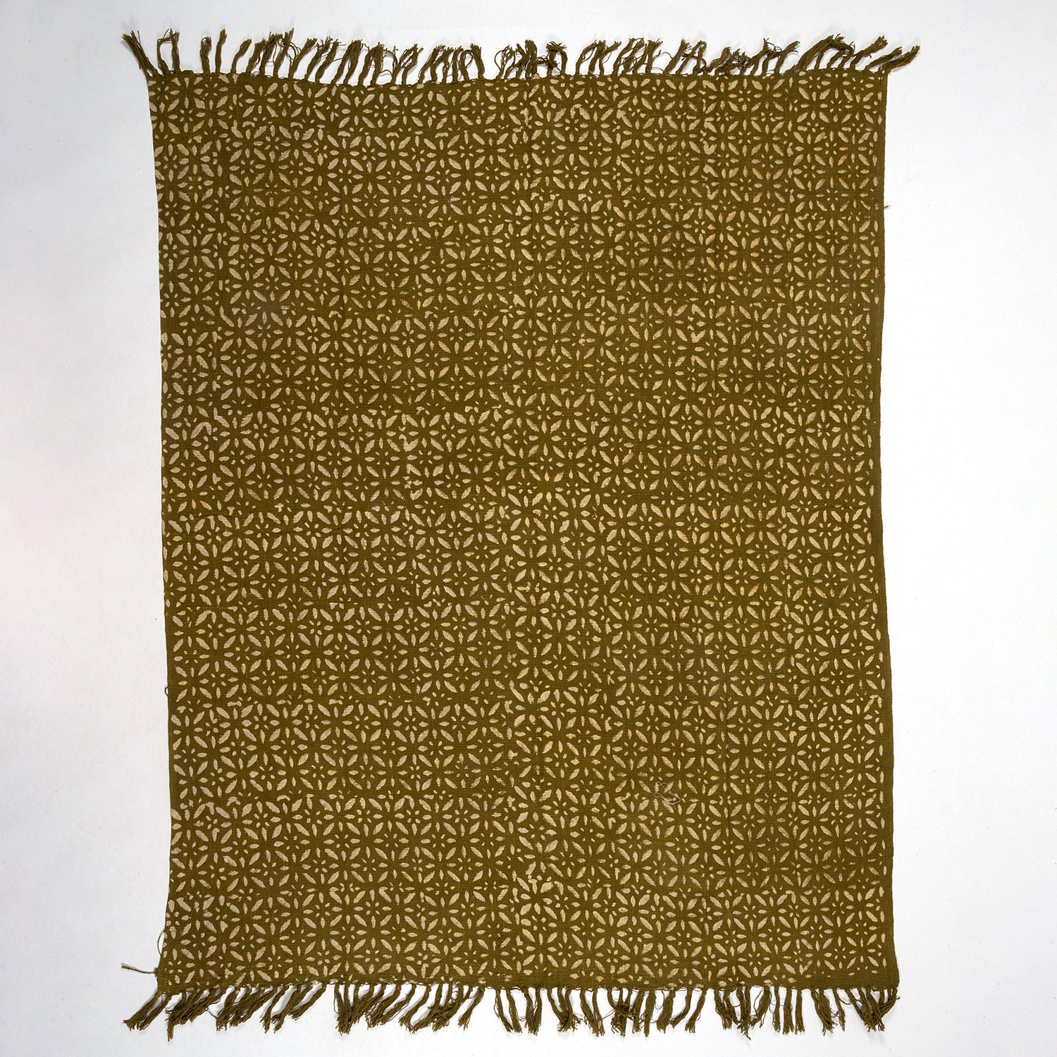 Pure Cotton Green Color Home Decorative Throw Blanket