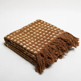 Our Pure Cotton Brown Color Throw Blankets Online