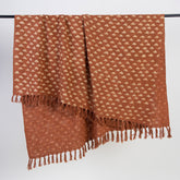 Our Pure Cotton Brown Color Throw Blankets Online