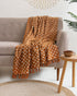 Our Pure Cotton Brown Color Throw Blankets Online