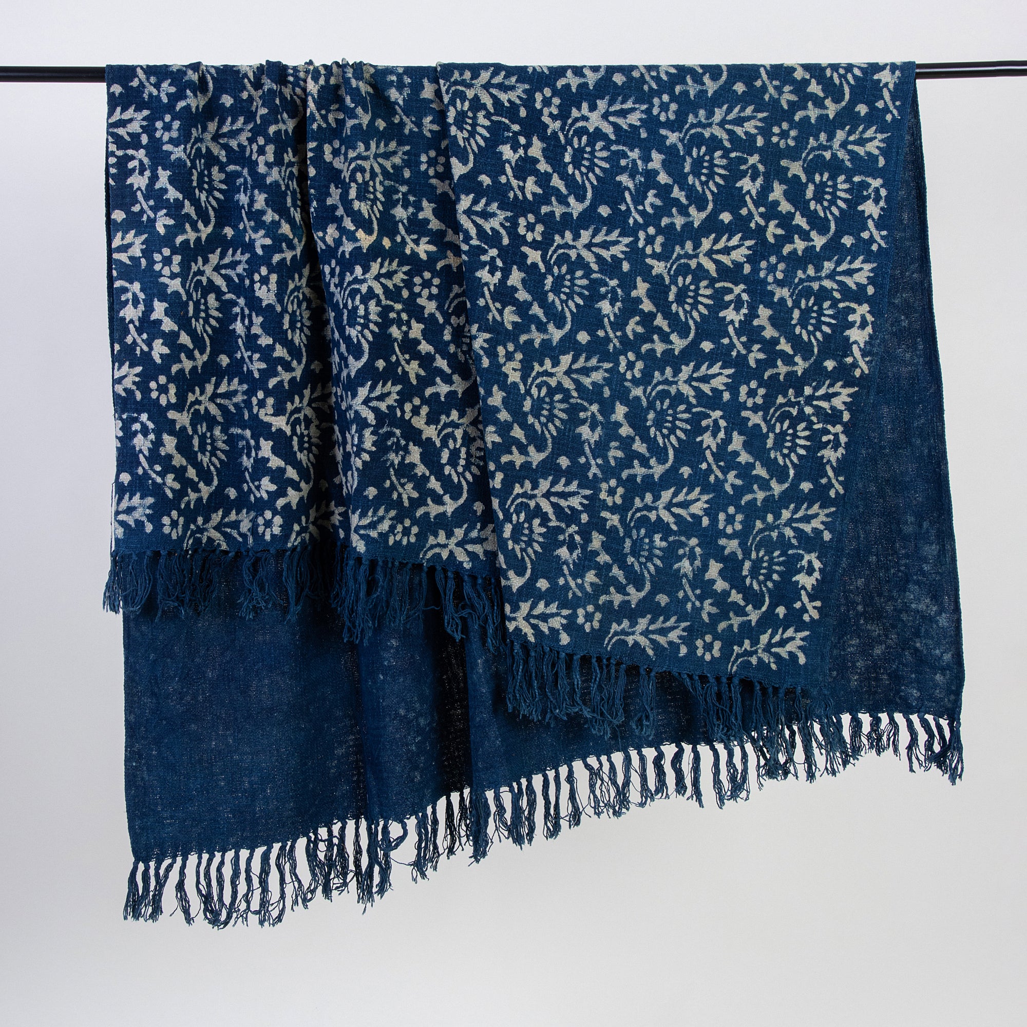 Pure Cotton Blue Home Decorative Throw Blanket
