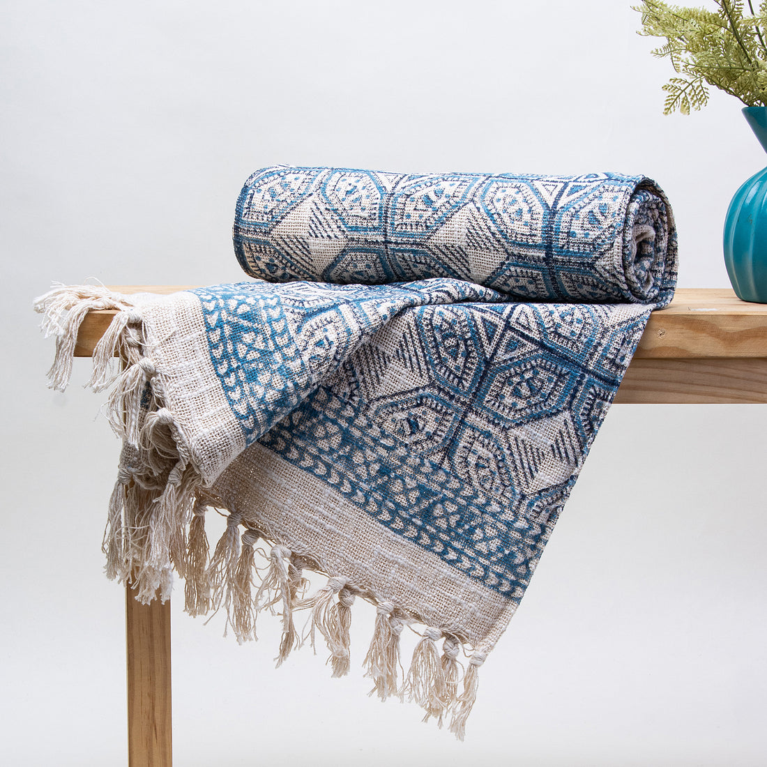 Pure Cotton Throw Blanket For Living Room Online