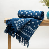 Best Throw Blanket Polka Dots Print Cotton Online