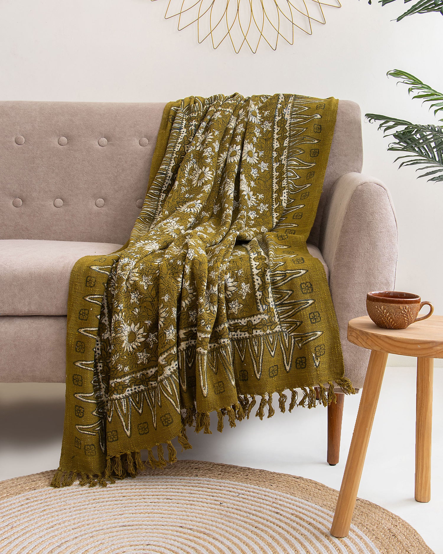 Home Decorative Soft Cotton Silk Throw Blanket