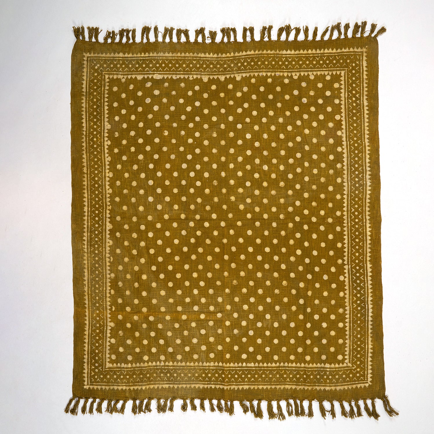 Brown Polka Dots Decorative Cotton Blanket Online