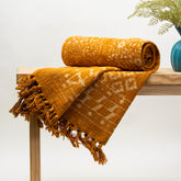 Mustard Yellow Soft Cotton Cheap Throw Blankets Online