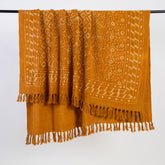 Mustard Yellow Soft Cotton Cheap Throw Blankets Online