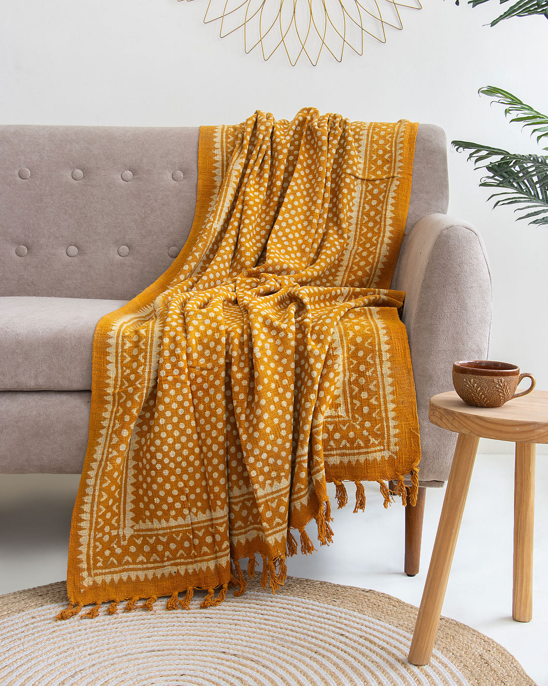 Mustard Yellow Softest Throw Blanket