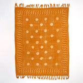 Decorative Throw Blankets Mustard Yellow Dots Design Soft Online