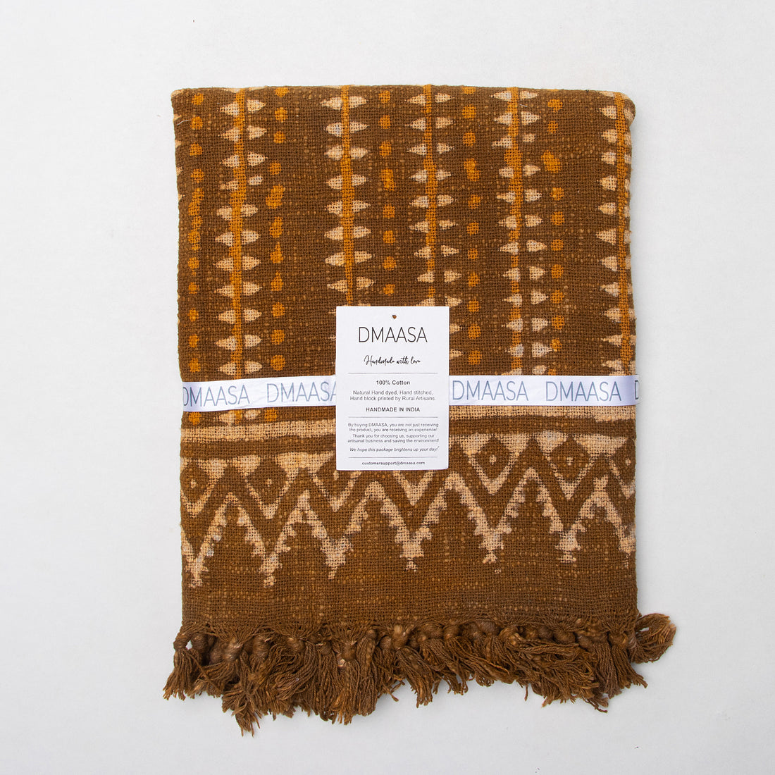 Stylish Yellow Hand Block Printed Cotton Indian Throw Blankets for Outdoor