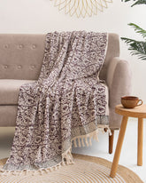 Multicolor Floral Pattern Soft Cotton Throw Blanket Online