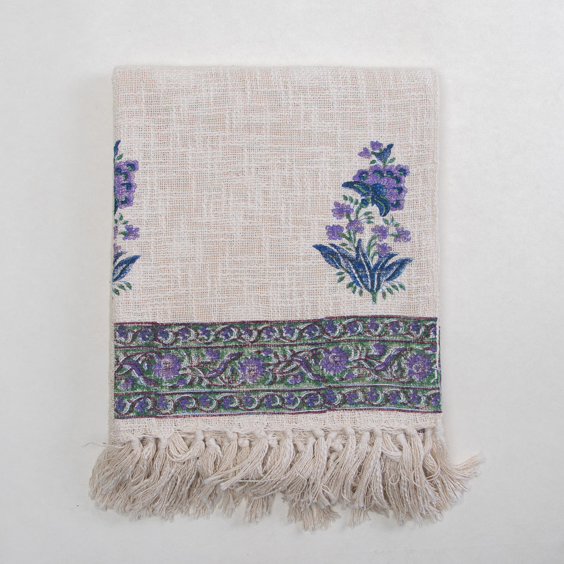 Purple Flower Plant Soft Cotton Throw Blankets Online