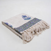 Purple Flower Plant Soft Cotton Throw Blankets Online