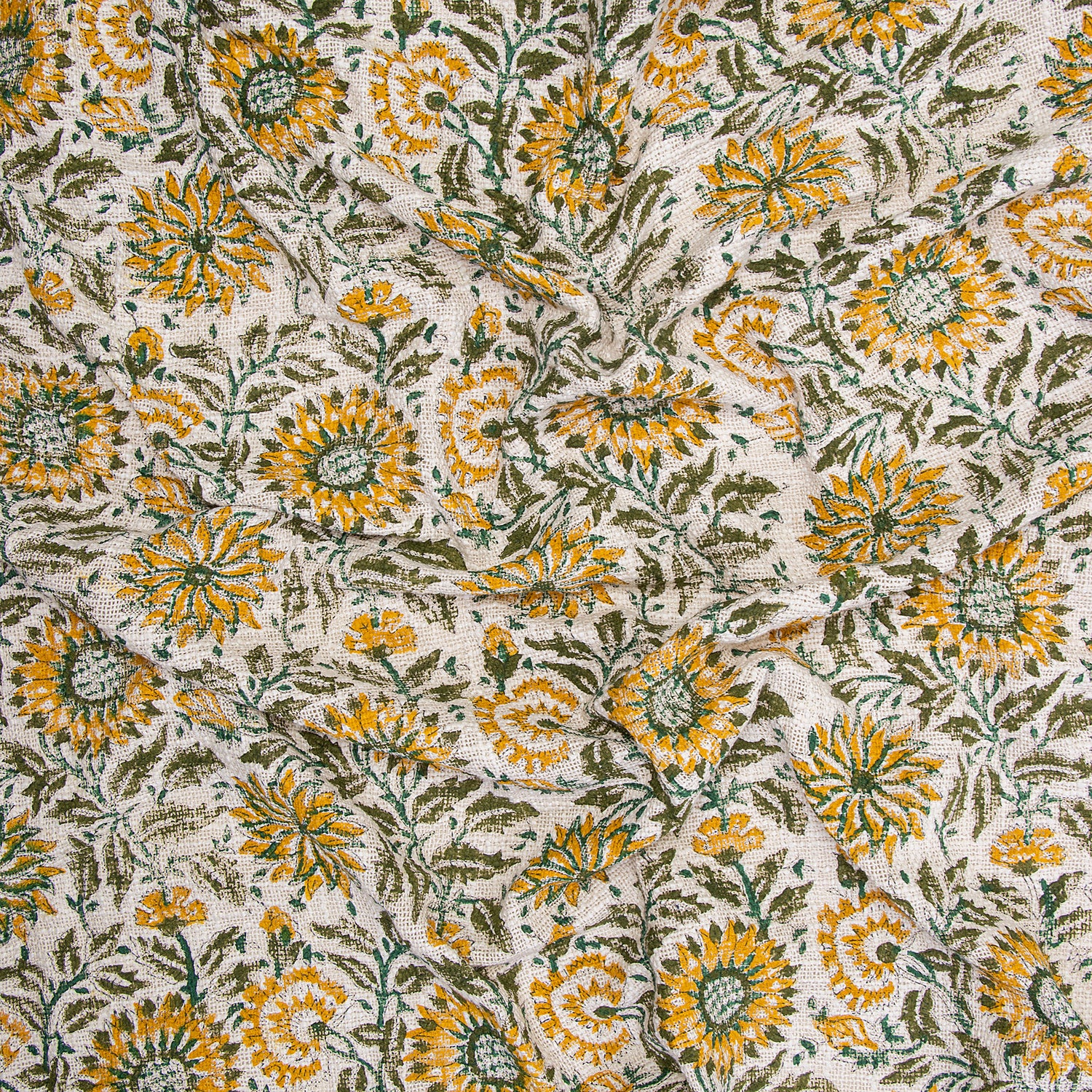 Sunflower Cotton Sofa Throw for Home Decor