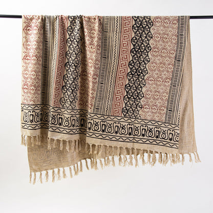 Mix and Match Indian Block Printed Cotton Throw Blankets