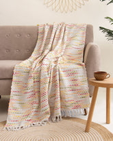 Best Throw Blankets Red Embroidered Soft Cotton Online