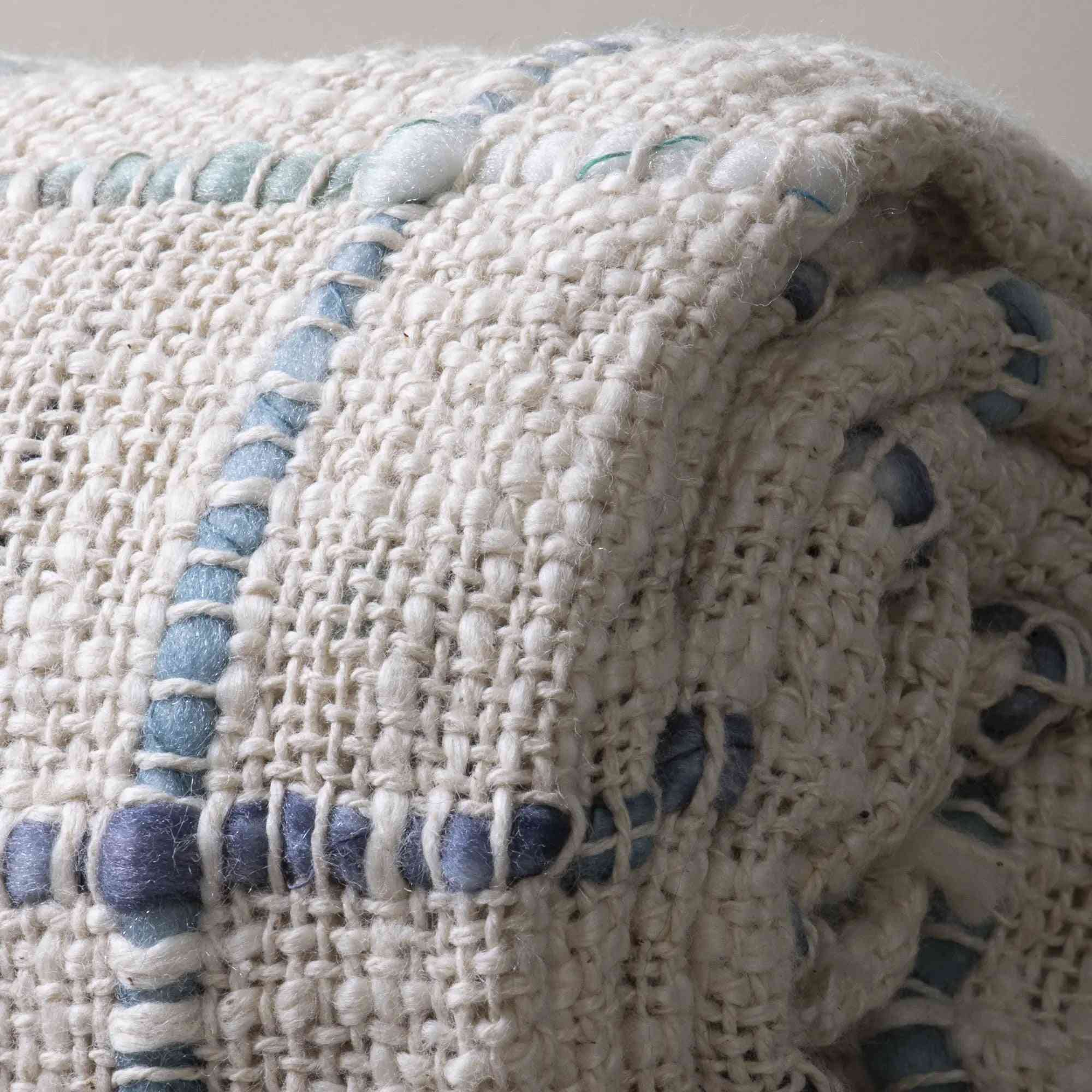 100% cotton throw blanket for home decor