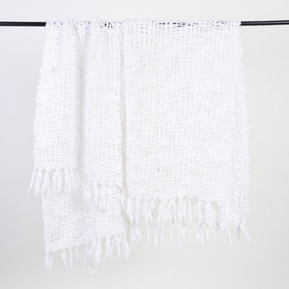 Premium Quality White Throw Blanket