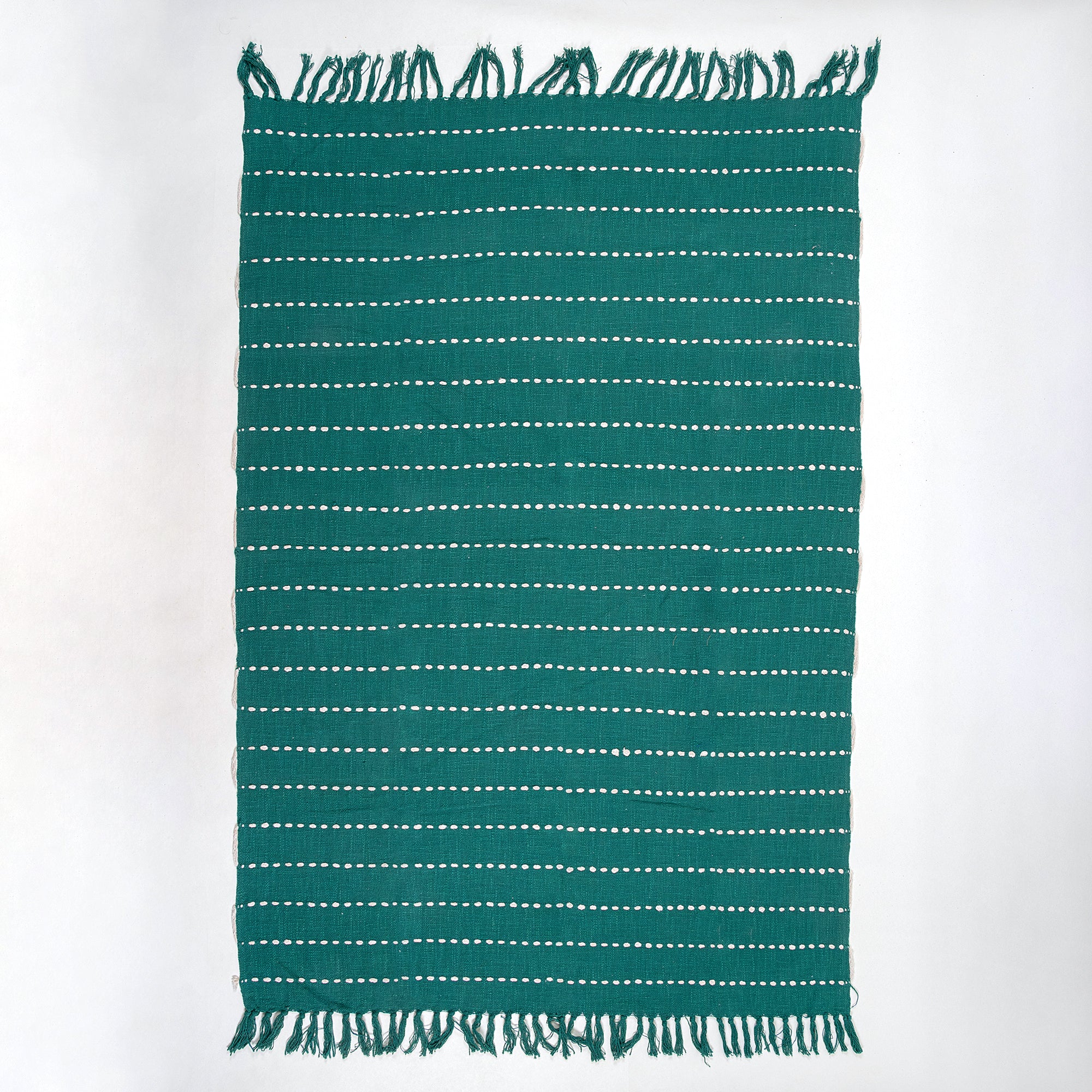 Throw Blanket Green Solid Cotton Home Decorative