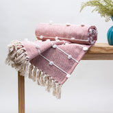 Pink Durable Best Luxury Throw Blanket Online