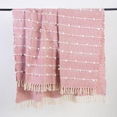 Pink Durable Best Luxury Throw Blanket Online