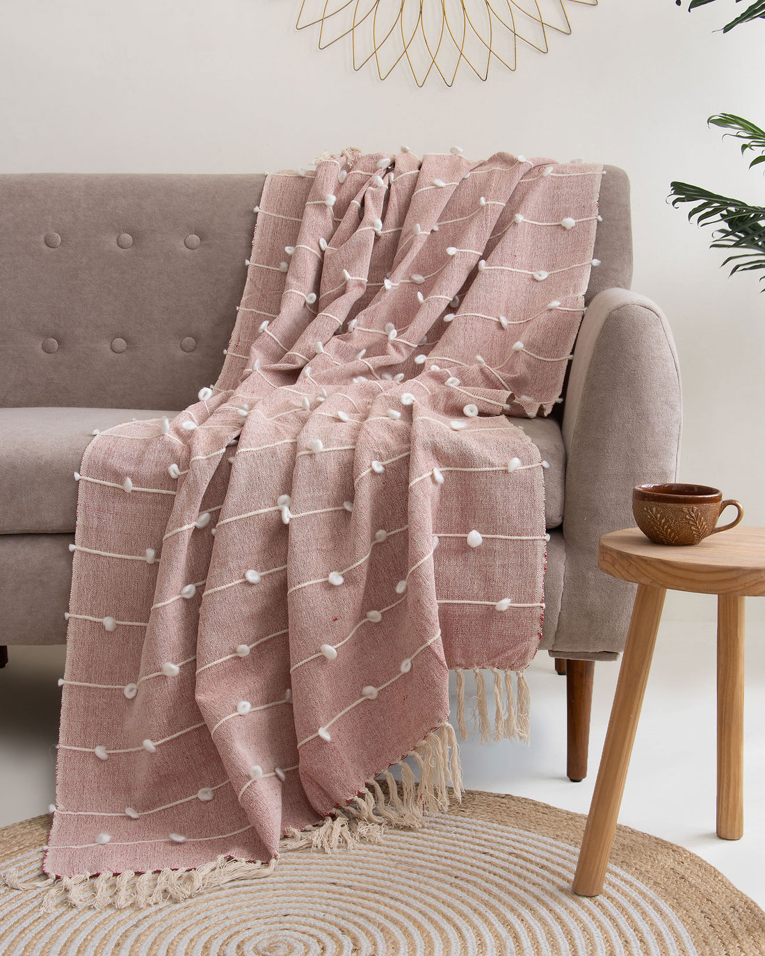 Pink Durable Best Luxury Throw Blanket Online