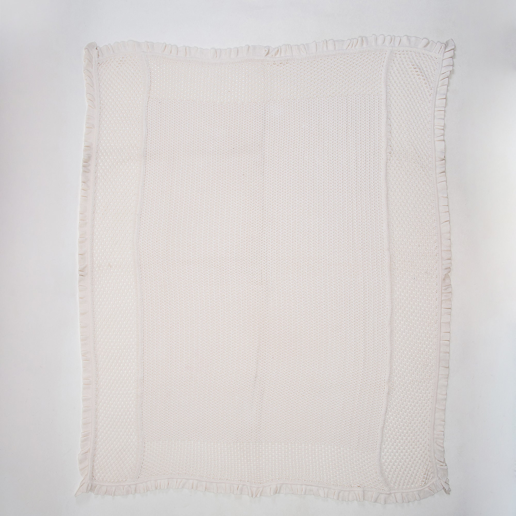 Cream Natural Soft Cotton Luxury Throw Blanket Online