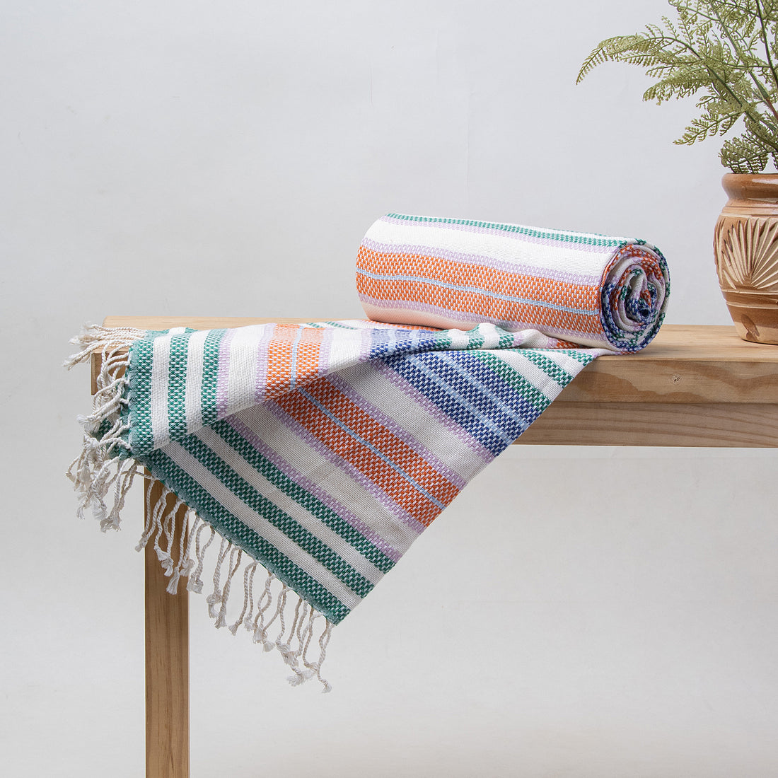 Multicolor Cotton Throw Blankets For Home Decor