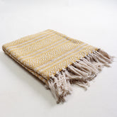 Mustard Yellow Pure Cotton Softest Throw Blanket Online