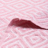 Pink Harlequin Shape Reversible Pure Cotton Affordable Throw Blankets